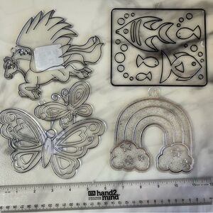 34 Paint Your Own Suncatchers, plus a lot of accessories DIY Arts & Crafts